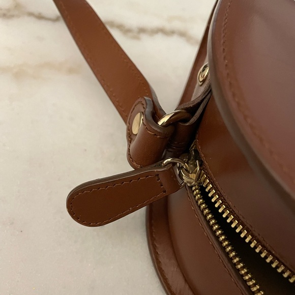 A.P.C. Chestnut Leather Demi Lune Crossbody Bag - Picture 8 of 16